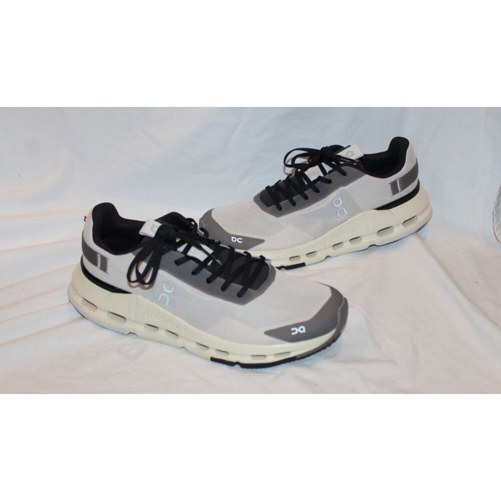 ON CLOUD MEN CLOUDNOVA RUNNING ATHLETIC SNEAKERS PEARL BLACK NEW 9.5